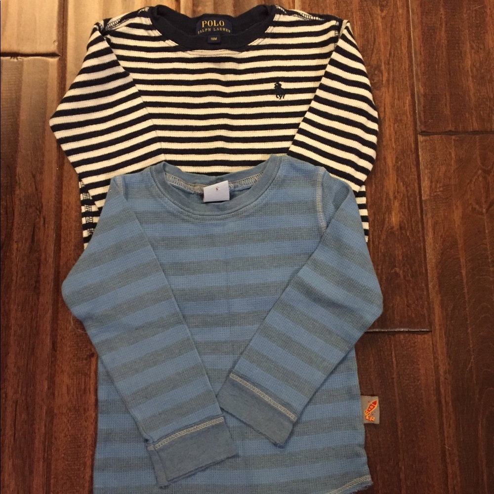 Striped long sleeve shirts